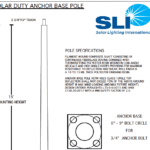 Anchor Base Fiber Composite Pole