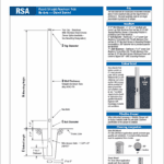 Solar Direct Burial Round Straight Aluminum Poles Spec Sheet