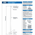 Hurricane Poles for Solar Round Tapered Aluminum Spec Sheet