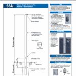 Hurricane Straight Square Aluminum Direct Burial Solar Poles Spec Sheet