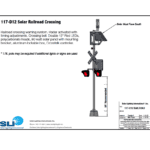 Solar Railroad Signal Crossing Assembly Drawing