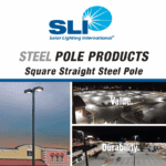 Square Straight Steel Pole